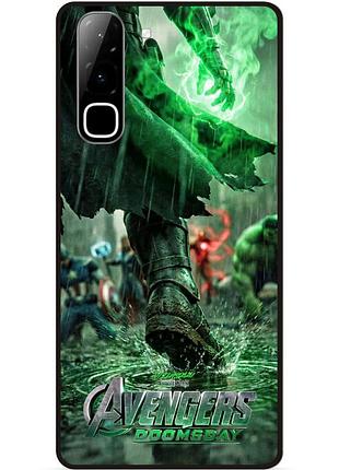 Силиконовый бампер чехол для infinix hot 70 (x6895) doomsday доктор дум avengers
