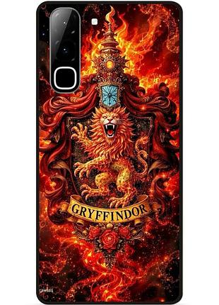 Силиконовый бампер чехол для infinix hot 70 (x6895) с рисунком гриффиндор gryffindor гарри поттер harry potter