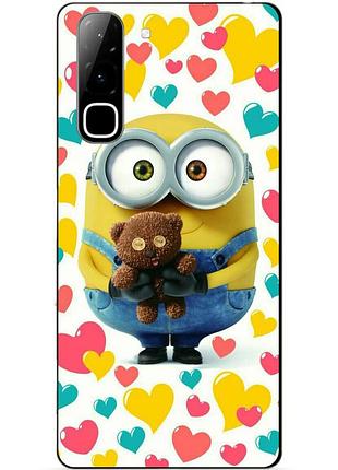 Силиконовый бампер чехол для infinix hot 70 (x6895) с рисунком миньон боб minion