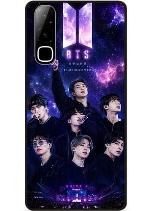 Силиконовый бампер чехол для infinix hot 70 (x6895) с картинкой bts bangtan boys