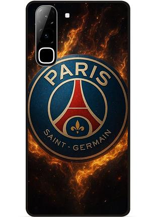 Чехол силиконовый бампер для infinix hot 70 (x6895) с рисунком psg псж