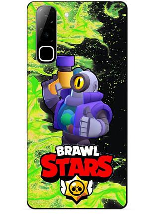 Чехол силиконовый бампер для infinix hot 70 (x6895) с героем бравл рико brawl