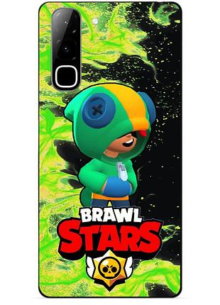 Силіконовий бампер чохол для infinix hot 70 (x6895) з героєм бравл леон бравл brawl
