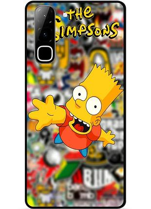 Силіконовий чохол бампер для infinix hot 70 (x6895) з малюнком стикери гравіті фолз футурама маріо
