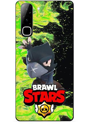 Силіконовий бампер чохол для infinix hot 70 (x6895) з героєм бравл ворон brawl