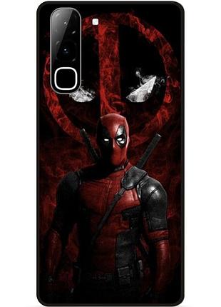 Силиконовый чехол бампер для infinix hot 70 (x6895) с рисунком deadpool дэдпул