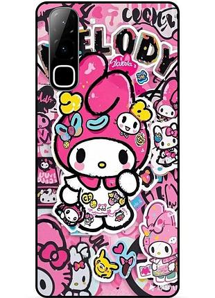 Силіконовий чохол для infinix hot 70 (x6895) hello kitty куромі kuromi хелло китти