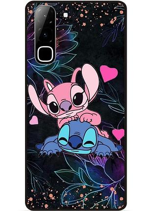 Силиконовый чехол бампер для infinix hot 70 (x6895) с рисунком стич stitch