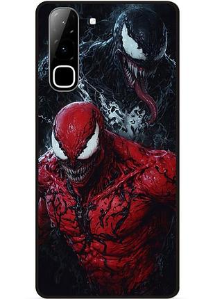 Чехол силиконовый бампер для infinix hot 70 (x6895) с рисунком venom карнаж веном