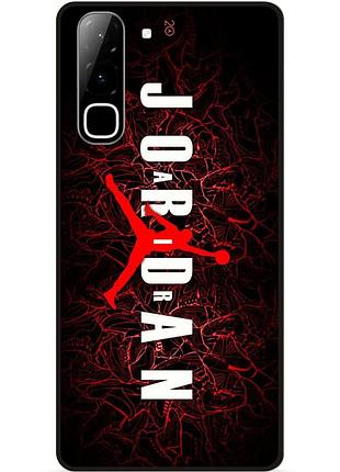 Чехол силиконовый бампер для infinix hot 70 (x6895) с рисунком air jordan джордан