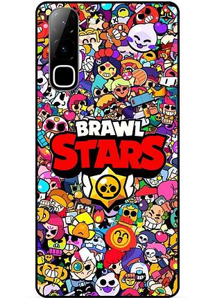 Силіконовий чохол бампер для infinix hot 70 (x6895) з малюнком brawl силова ліга нокаут бравл леон ворон