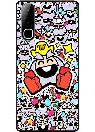 Силіконовий чохол бампер для infinix hot 70 (x6895) стікери бравл динамайк brawl