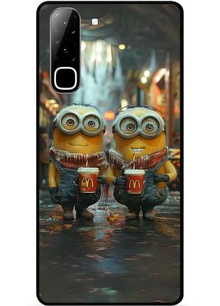Силиконовый чехол бампер для infinix hot 70 (x6895) с картинкой миньоны minion