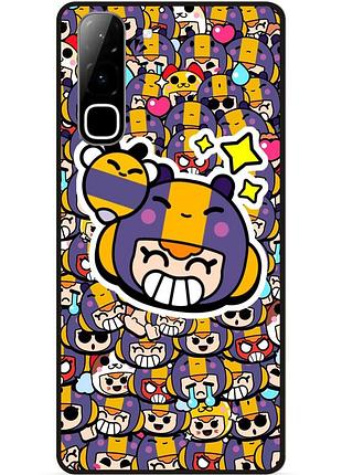 Силіконовий чохол бампер для infinix hot 70 (x6895) стікери бравл беа brawl