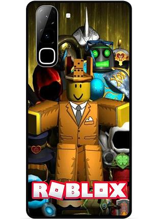 Силіконовий чохол бампер для infinix hot 70 (x6895) з малюнком roblox гра в кальмара роблокс