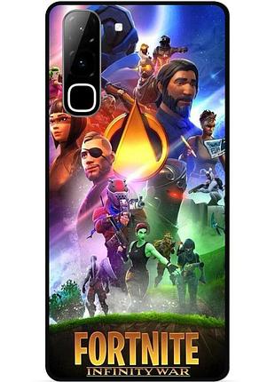 Силіконовий чохол бампер для infinix hot 70 (x6895) з малюнком fortnite фортнайт