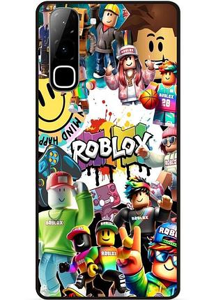 Силиконовый чехол для infinix hot 70 (x6895) с рисунком роблокс roblox