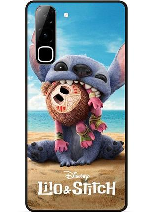 Силиконовый чехол бампер для infinix hot 70 (x6895) лило и стич stitch