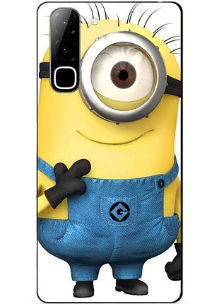 Силиконовый бампер чехол для infinix hot 70 (x6895) с рисунком миньон кевин minion