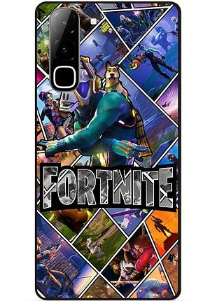 Силіконовий чохол бампер для infinix hot 70 (x6895) з картинкою фортнайт fortnite