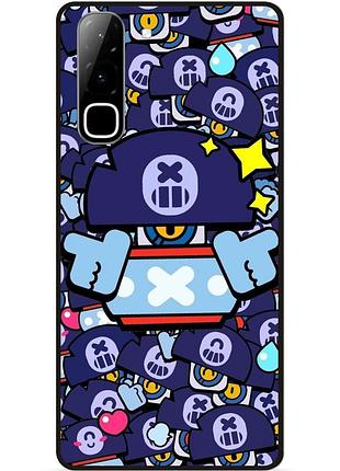 Силіконовий чохол бампер для infinix hot 70 (x6895) стікери бравл дэррил brawl