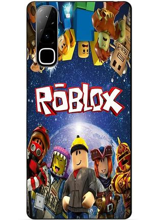 Силіконовий чохол бампер для infinix hot 70 (x6895) з малюнком роблокс roblox