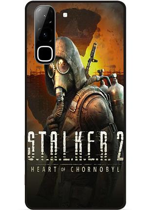 Силіконовий чохол бампер для infinix hot 70 (x6895) з картинкою stalker сталкер