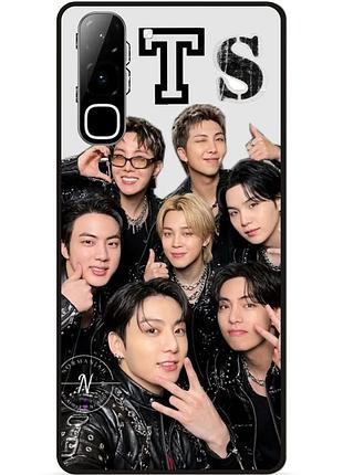 Силіконовий чохол бампер для infinix hot 70 (x6895) з малюнком bts bangtan boys