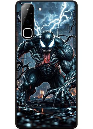 Чехол силиконовый бампер для infinix hot 70 (x6895) с рисунком веном marvel venom