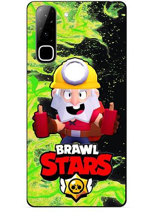 Чехол силиконовый бампер для infinix hot 70 (x6895) с героем бравл динамайк brawl