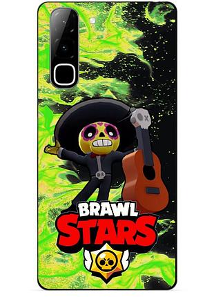 Чехол силиконовый бампер для infinix hot 70 (x6895) с героем бравл поко brawl