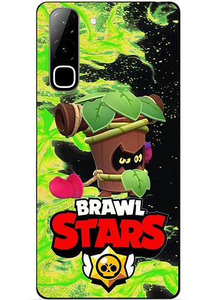 Чехол силиконовый бампер для infinix hot 70 (x6895) с героем бравл транк brawl