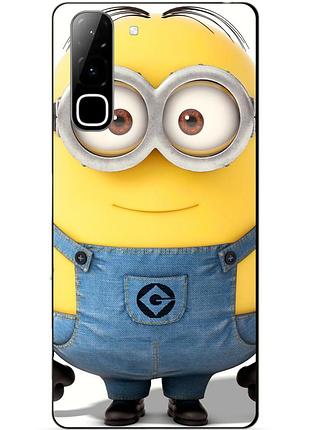 Силиконовый бампер чехол для infinix hot 70 (x6895) с рисунком миньон стюарт minion