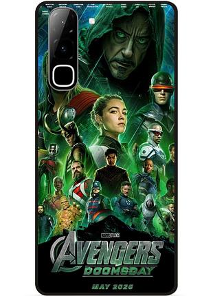 Силіконовий чохол бампер для infinix hot 70 (x6895) з малюнком avengers doomsday мстители