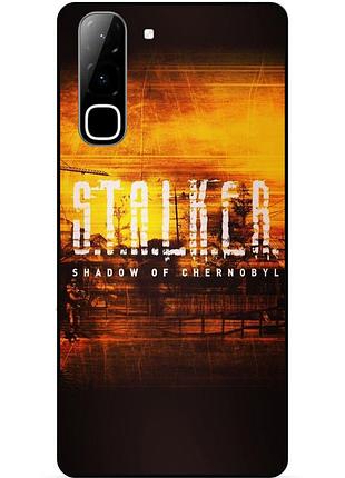 Чехол силиконовый бампер для infinix hot 70 (x6895) с рисунком stalker сталкер