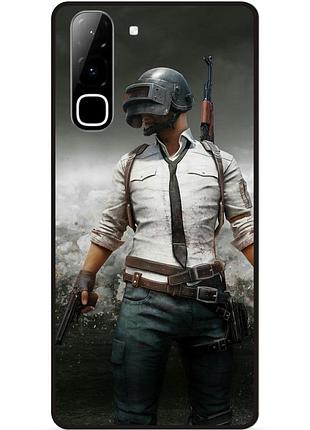 Силіконовий чохол бампер для infinix hot 70 (x6895) з малюнком pubg пабг