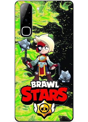 Чехол силиконовый бампер для infinix hot 70 (x6895) с героем бравл луми brawl
