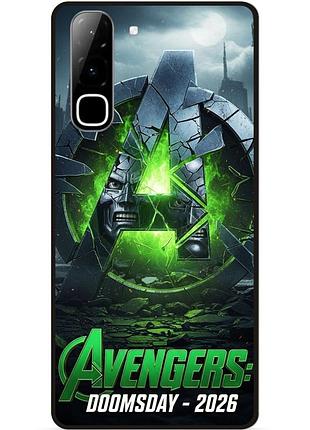 Силиконовый бампер чехол для infinix hot 70 (x6895) с картинкой avengers doomsday мстители