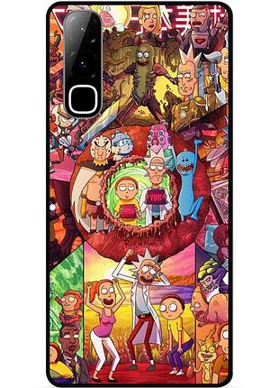Силіконовий чохол бампер для infinix hot 70 (x6895) з малюнком rick and morty рік і морті