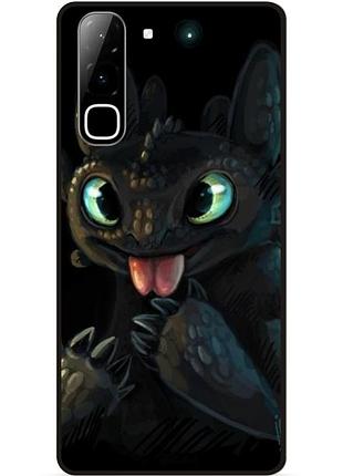 Силіконовий чохол бампер для infinix hot 70 (x6895) з малюнком как приручить дракона