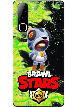 Чехол силиконовый бампер для infinix hot 70 (x6895) с героем бравл леон бродячий brawl