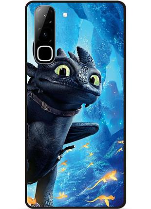Силіконовий чохол бампер для infinix hot 70 (x6895) з малюнком как приручить дракона