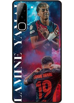 Силиконовый чехол бампер для infinix hot 70 (x6895) с рисунком ламин ямаль lamine yamal