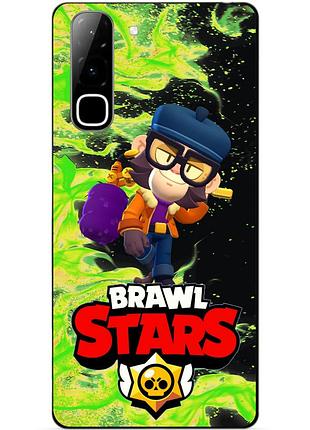 Чехол силиконовый бампер для infinix hot 70 (x6895) с героем бравл мико brawl
