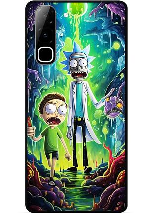 Силіконовий чохол бампер для infinix hot 70 (x6895) з малюнком рік і морті rick and morty