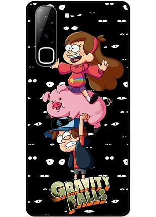 Силиконовый бампер чехол для infinix hot 70 (x6895) с картинкой gravity falls гравити фолз