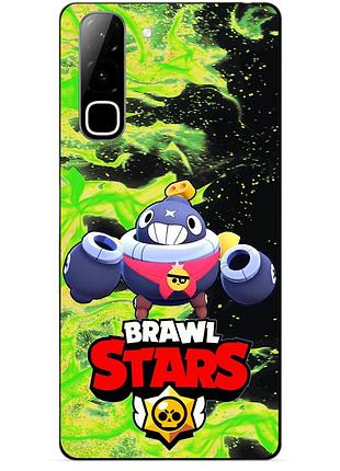 Чехол силиконовый бампер для infinix hot 70 (x6895) с героем бравл тик brawl