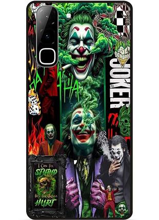 Чехол силиконовый бампер для infinix hot 70 (x6895) с рисунком joker джокер харли квинн