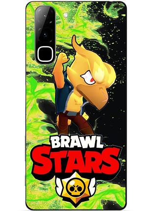 Чехол силиконовый бампер для infinix hot 70 (x6895) с героем бравл ворон феникс brawl