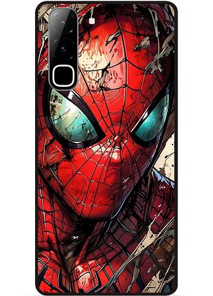 Силіконовий чохол бампер для infinix hot 70 (x6895) з картинкою людина-павук spider man